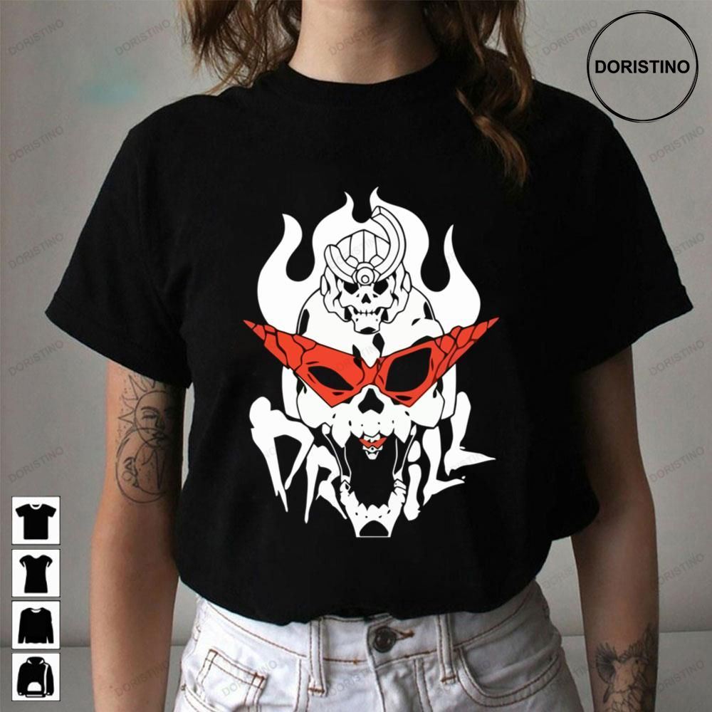 White Red Tengen Toppa Gurren Lagann Limited Edition T-shirts